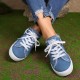 Women's Simple Canvas Shoes, Casual Lace Up Mule Sneakers, Lightweight & Comfortable Shoes