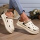 Women's Hollow Out Design Clogs, Lightweight Closed Toe Slip On Shoes, Women's Casual Walking Shoes