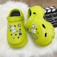 Women's Rhinestone Decor Clogs, Casual Hollow Out Design Garden Shoes, Comfortable Slip On Shoes