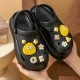Women's Cute Cartoon Platform Clogs, Trendy Hollow Out EVA Slide Shoes, Indoor & Outdoor Beach Garden Sandals