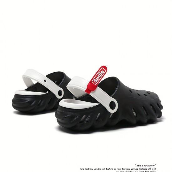 Women's Hollow Out Design Clogs, Breathable Slip On Garden Shoes, Women's Comfortable Beach Shoes