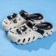 Women's Cute Cartoon Decor Clogs, Slip On Soft Sole Platform Non-slip Slides, Beach Summer Versatile Slides