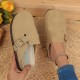 Women's Denim Striped Flat Sole Light Sports Shoes