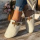 Women's Solid Color Fuzzy Mules, Slip On Soft Sole Lined Warm Shoes, Winter Non-slip Plush Shoes