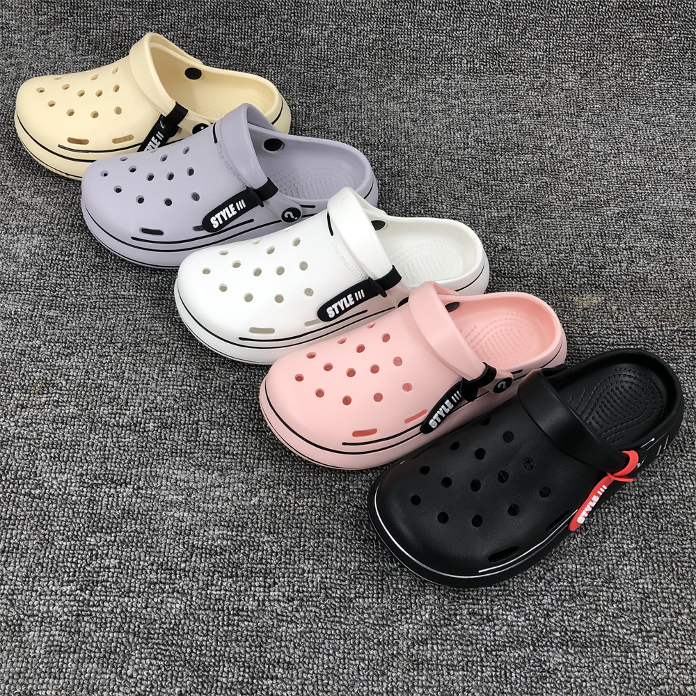 womens hollow out clogs lightweight breathable solid color sandals indoor outdoor slippers details 1